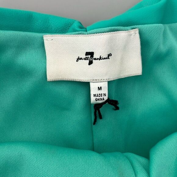 NWOT 7 for all mankind Ruched Faux-Leather Cami Size M - Picture 4 of 9